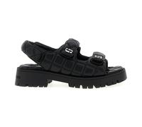 The Quilted Sunny Sandal - female - Marc Jacobs - Flat Sandals - Black - 7 UK - Shoes 7 UK