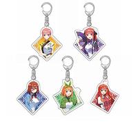 The Quintessential Quintuplets Keychain Set Anime Nakano Miku Nakano Nino Cosplay Acrylic Keychain Accessories Gift