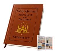 The Quran Journeys, Holy Quran Made Simple and Illustrated, Religious Devotional Guide, Qurans Learning Book Notebook, Religious and Spiritual Learning Books for Revert Beginner, Travel Home Church