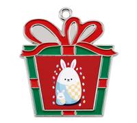 The Rabbit And The Easter Egg Christmas Tree Ornaments Decor Trapezoid