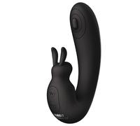The Internal Rabbit - Black - Rechargeable, Silicone Classic Rabbit Vibe