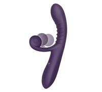 The Rolling Rabbit Vibrator G-Spot Clitoral Stimulator Curled Arm Rechargeable