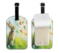 The Rabbit Yearning High Grade Stylish for SuitcasesTags Travel Luggage Tags with Personalized Card and Privacy Cover