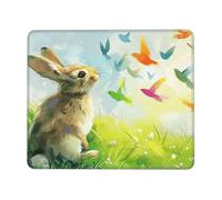 The Rabbit Yearning Multi Size Mouse pad for Office, Study & Play-Mousepad with Strong Adhesion and Thick Comfortable Surface