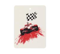 The Racing Car with Flags Car Aromatherapy Tablets