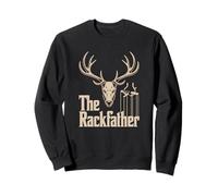 The Rackfather Buck Funny Deer Hunter Humor Slogan Sweatshirt