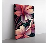 The Radiant Flowers Canvas Print for Living Room Bedroom Home Office Décor, Wall Art Picture Ready to Hang, 76x50 cm (30x20 Inch) CAN3020-V1022-CK-4594