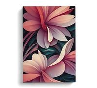 The Radiant Flowers Purple, Pink, Purple Canvas Print for Living Room Bedroom Home Office Décor, Wall Art Picture Ready to Hang, 30x20 Inch (76x50 cm)