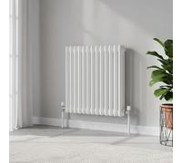 THE RADIATOR HUB Aura 3 Column Horizontal Radiator 600x650mm, White