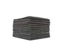 The Rag Company - All-Purpose Microfiber Terry Cleaning Towels - Commercial Grade, Highly Absorbent, Lint-Free, Streak-Free, Kitchens, Bathrooms, Offices, 300gsm, 16in x 16in, Grey (12-Pack)