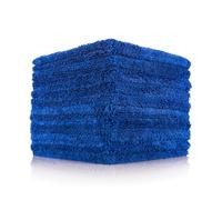 The Rag Company - Creature Edgeless Auto Detailing Towels (10-Pack) Professional 70/30 Blend, Dual-Pile Plush Microfiber, Buffing & Polishing, 420gsm, 16in x 16in, Royal Blue