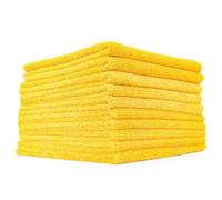 The Rag Company - Edgeless 365 Microfiber Towels (10-Pack) Premium 70/30 Blend, Professional Polishing, Wax Removal, Auto Detailing, 365gsm, 16in x 16in, Gold