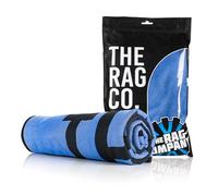 The Rag Company - Slim Dryer Towel - Ultra-Absorbent Korean Microfiber, Suede Edge, 25"x35" Royal Blue