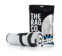 The Rag Company - Slim Dryer Towel - Ultra-Absorbent Korean Microfiber, Suede Edge, Car Drying Towel. 25" x 35" Grey