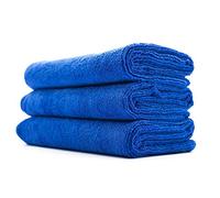 The Rag Company - Sport & Workout Towel - Gym, Exercise, Fitness, Spa, Ultra Soft, Super Absorbent, Fast Drying Premium Microfiber, 320gsm, 16in x 27in, Royal Blue (3-Pack)