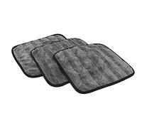 The Rag Company - The Gauntlet Drying Towel (3-Pack) 70/30 Blend Korean Microfiber, Designed to Dry Vehicles Faster, More Thoroughly & More Gently Than Others, 900gsm, 12in x 12in, Grey