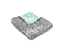 The Rag Company - The Liquid8r - Absorbent 70/30 Blend Microfiber Drying Towel for Cars, Trucks, SUVs, Safe for Detailing + Scratch Free, Twist Loop, 1100gsm, 20in x 24in, Aqua Blue/Grey