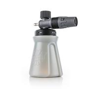 The Rag Company - Ultra H2O Foam Cannon - Easy-to-Use System with Stainless Steel Internals and Fully Adjustable Spray Patterns and Dilution Ratios | Chemical-Resistant HDPE Wide Mouth Bottle - Grey