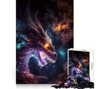 The Rainbow Elder Dragon 1000 Piece Jigsaw Puzzles for Adults Jigsaw Thought Toy Indoor Fun Accurate Edge Art Collectible (38x26cm)
