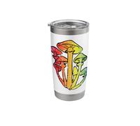 The Rainbow Mushrooms Stainless Steel Insulated Tumbler