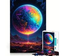 The Rainbow Planet Earth Teenagers Puzzles 1000 Piece Jigsaws Boost Recall Relax Time Accurate Edge Amazing Present (38x52cm)