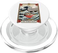The Ramen Wave Great Wave Off Kanagawa Tarot Card Retro PopSockets PopGrip for MagSafe