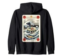 The Ramen Wave Tarot Card The Great Wave Off Kanagawa Zip Hoodie