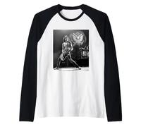 The Ramones Live Johnny Ramone By David Corio Raglan Baseball Tee