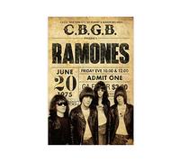 The Ramones Retro Classic Music Singer Cover 2 Canvas Poster Wall Art Decor Print Picture Paintings for Living Room Bedroom Decoration Unframe:12x18inch(30x45cm)