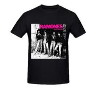 The Ramones Rocket to Russia Mens T Shirts Design Crew Neck X-Large Black