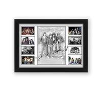 The Ramones Signed Poster Print - Limited Edition Autograph Fan Gift - Collectible Memorabilia Merchandise (Framed A3 (30x40cm))