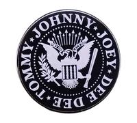 The Ramones Tommy Johnny Joey Dee Dee Enamel Punk Brooch CBGB