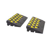 The Ramp People 10cm Kerb Ramps Heavy Duty - Pair - Fixings Included - 20,000kg Rubber Ramps for Driveway Car Step Shed Container