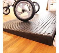 The Ramp People 2cm Threshold Ramp for Wheelchairs 1000kg Capacity Antiskid Surface Black 1m Wide Heavy Duty