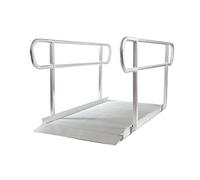 The Ramp People Access Ramp With Handrails 3ft / 91cm | Aluminium Heavy Duty Non Folding Long Term Use for Wheelchairs, Mobility Scooters, Pedestrians VAT Relief