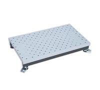 The Ramp People Adjustable Mobility Step With Handrails Outdoor Safety Half Step (No Handrails, Standard (700mm x 400mm))