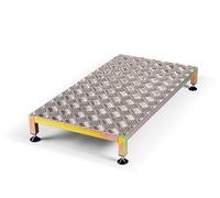 The Ramp People Aluminium Half Step Adjustable (760mm x 405mm) | Non Slip Outdoor Half Step Mobility Aid Metal 300kg Capacity Portable