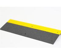 The Ramp People Anti-Slip Stair Tread Nosing Steel Grit Surface Black & Yellow Steps Staircases