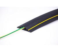 The Ramp People Cable Protector 1M - 9M Black & Yellow Channel Size 20mm X 10mm (4M) Cable Cover Rubber