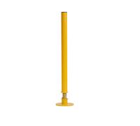 The Ramp People Fixed Steel Security Bollard - Yellow Car Park Post - Surface Mounted Security Post Spring