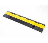 The Ramp People Floor Cable Protector 2-Channels 35mm x 30mm - Outdoor Rubber Cable Cover Pedestrians & Vehicles Pavement, Driveway, Car Park Wire & Cable Management 1, 2, 3 & 5 Channels Options