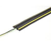 The Ramp People Floor Cable Protector Channel 20 x 20mm (4m) | 2000kg Capacity Vehicle, Car & Pedestrian Traffic Protect EV Charging Cables & Wires