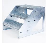 The Ramp People Freestanding Metal Steps External 1000mm Wide Staircase | Fixed Modular Steps for Gardens, Temporary Buildings, Events, Temporary Buildings, Mobile Homes