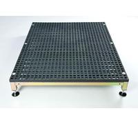 The Ramp People Half Step - Adjustable Mobility Step 80mm - 120mm GRP Slip Resistant 300kg Capacity Aluminium (Extra Large)