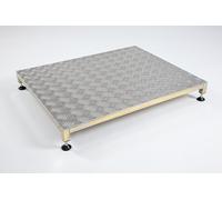 The Ramp People Metal Half Step - Adjustable Outdoor Large 760mm x 610mm | Non Slip Walking Aid Mobility Disability Aluminium Anti-rust VAT Relief 300kg Capacity Portable
