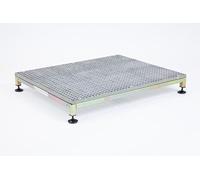 The Ramp People Mobility Step Large Outdoor Metal Grey | Anti-slip Self-draining Surface Steel 250kg Capacity Walking Aid Safety Step Stool