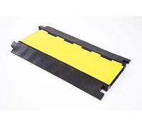 The Ramp People Outdoor Cable Protector - 5 Channels Heavy Duty | 35mm x 35mm Channels | Weatherproof Rubber Cable Cover for Car Parks, Driveway, Events - Pedestrians & Cars, Vehicles