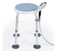 The Ramp People Rotating Shower Stool - Swivel Seat Circular | 360° Swivel, Bath, Wet room & Shower Use, Height-adjustable Bathroom Aid, VAT Relief Heavy-duty 200kg Adult