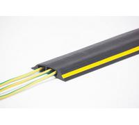 The Ramp People Rubber Cable Protector 2 Channel 1M - 9M (9M) Cable Cover Black & Yellow