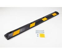 The Ramp People Rubber Wheel Stop 1830mm With Fixings Parking Block Black & Yellow